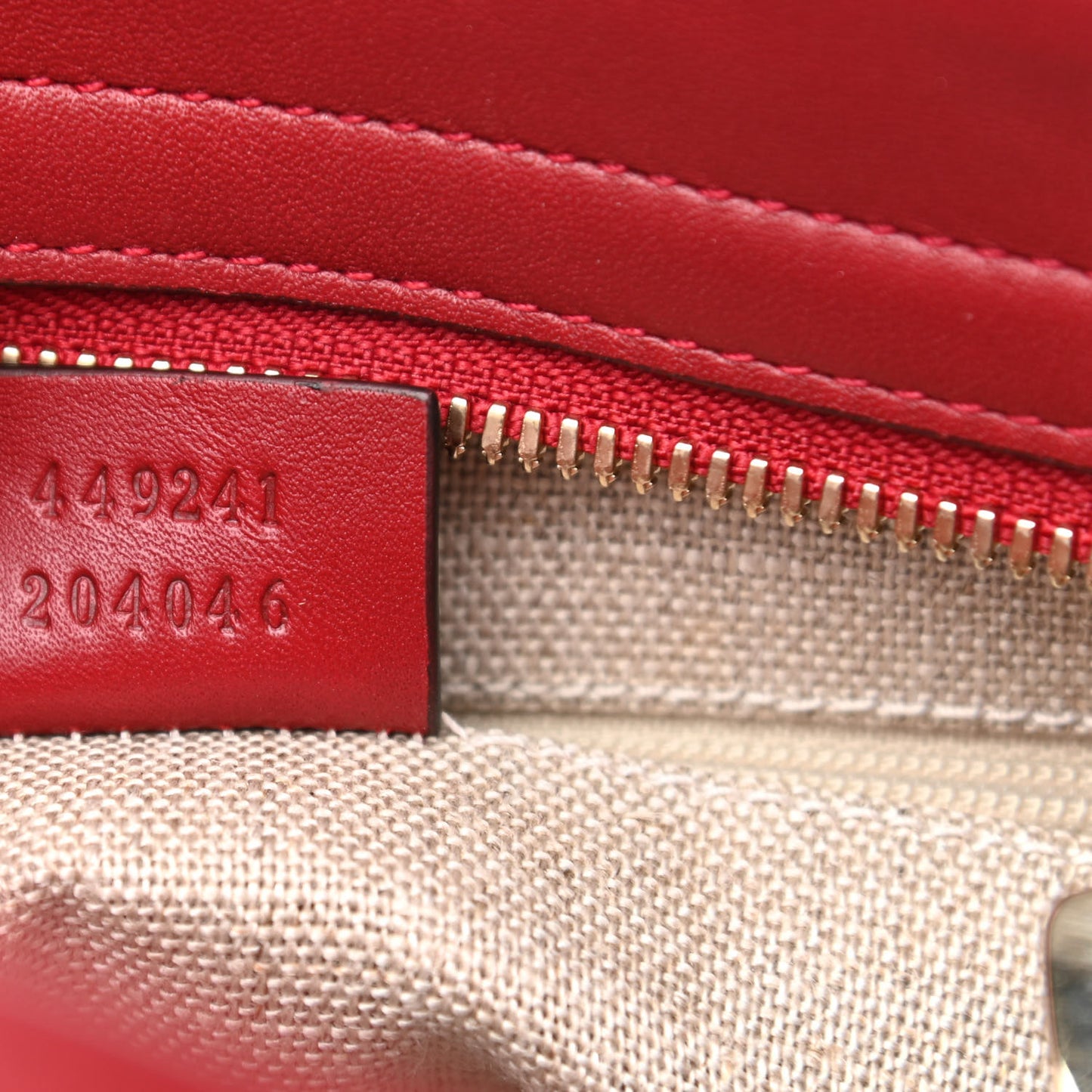 Microguccissima Small Bree Tote Red