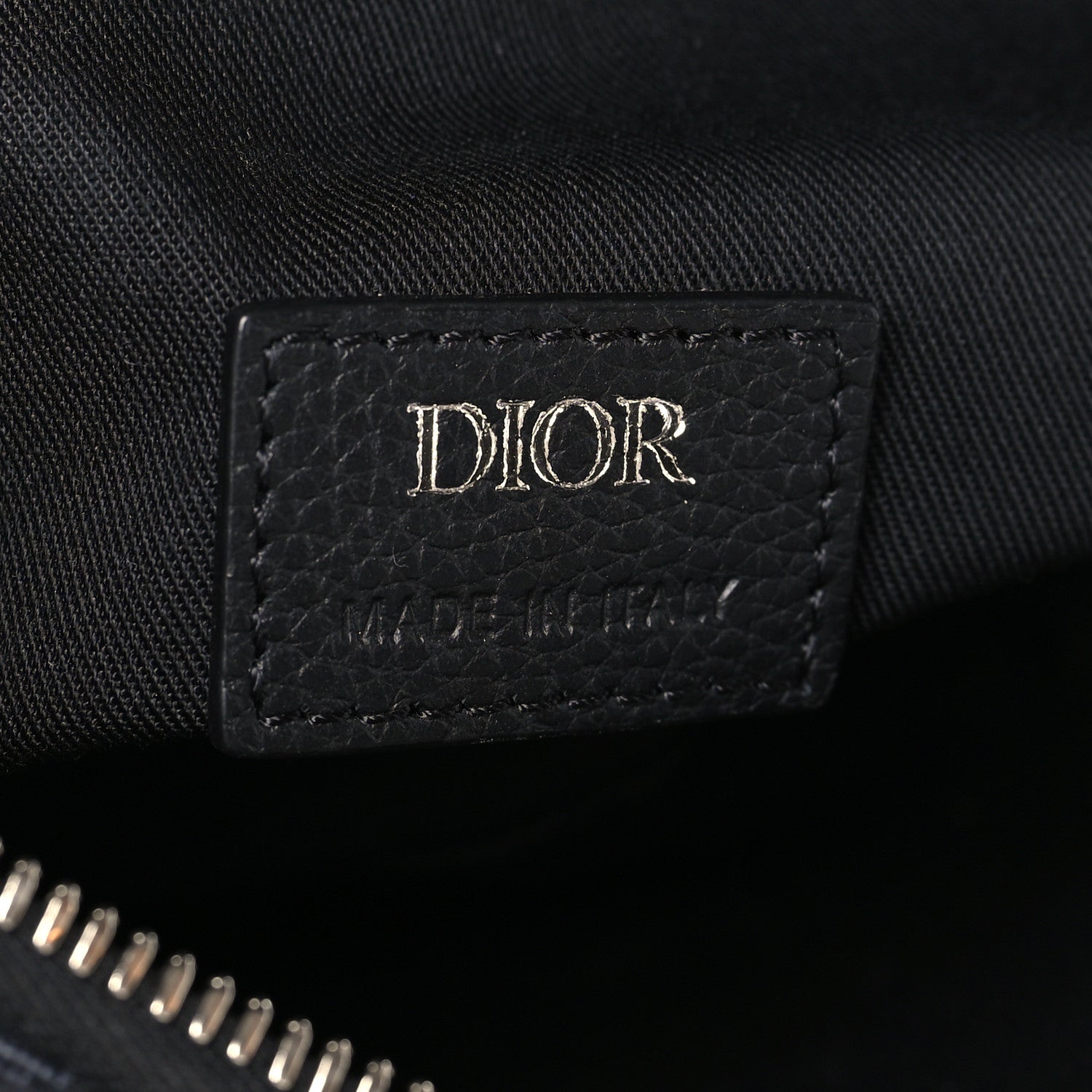 Christian Dior Oblique Mens Saddle Bag Black Blue 6 of 9
