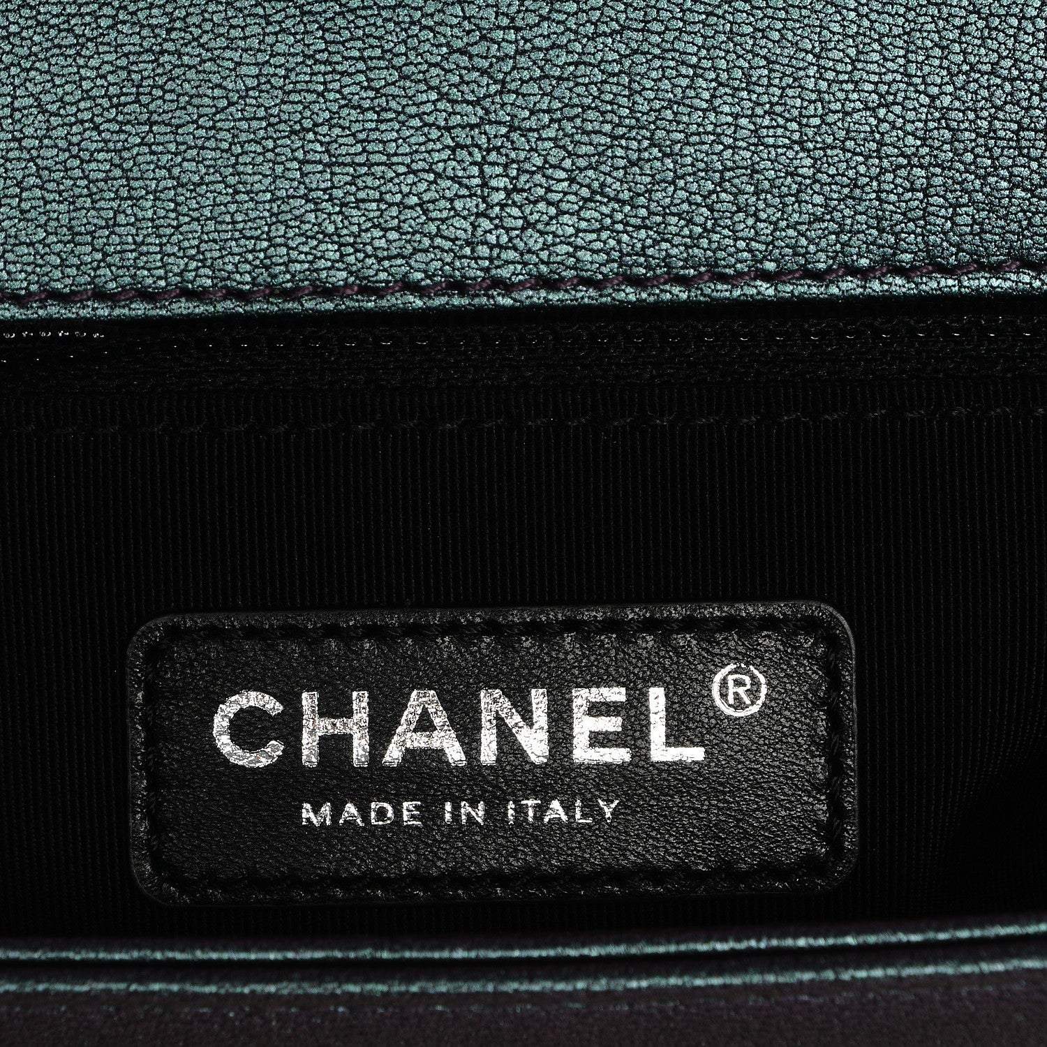 Chanel Iridescent Goatskin Quilted New Medium Boy Flap Purple 6 of 8