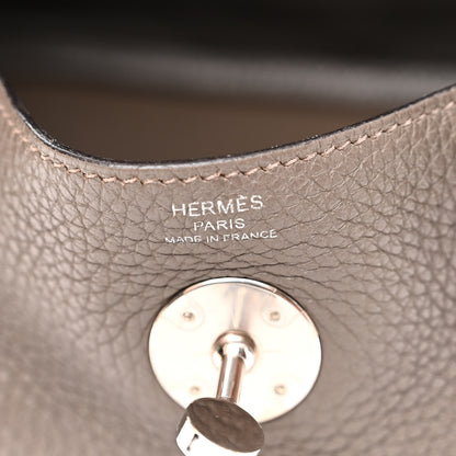 Hermes Taurillon Clemence Lindy 26 Etain 6 of 18