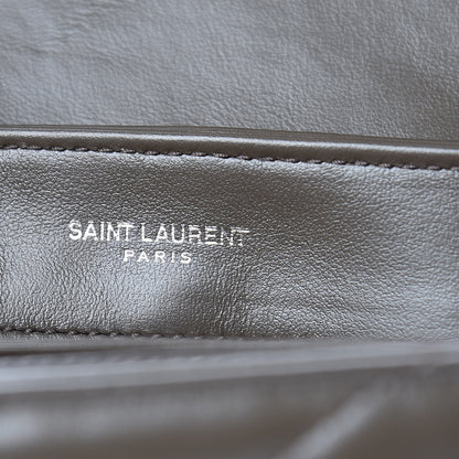 Saint Laurent Calfskin Y Quilted Monogram Toy Loulou Crossbody Bag Faggio 6 of 12