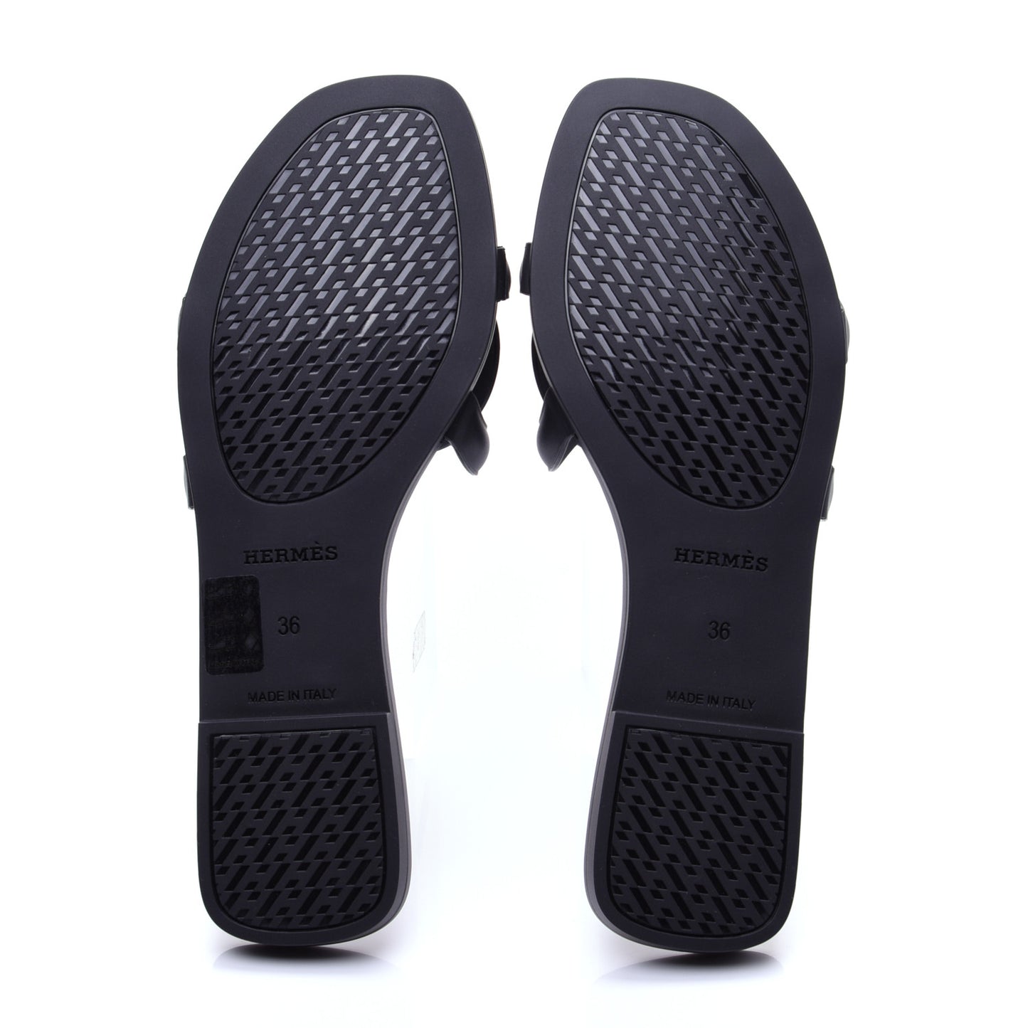 Rubber Aloha Sandals 36 Black