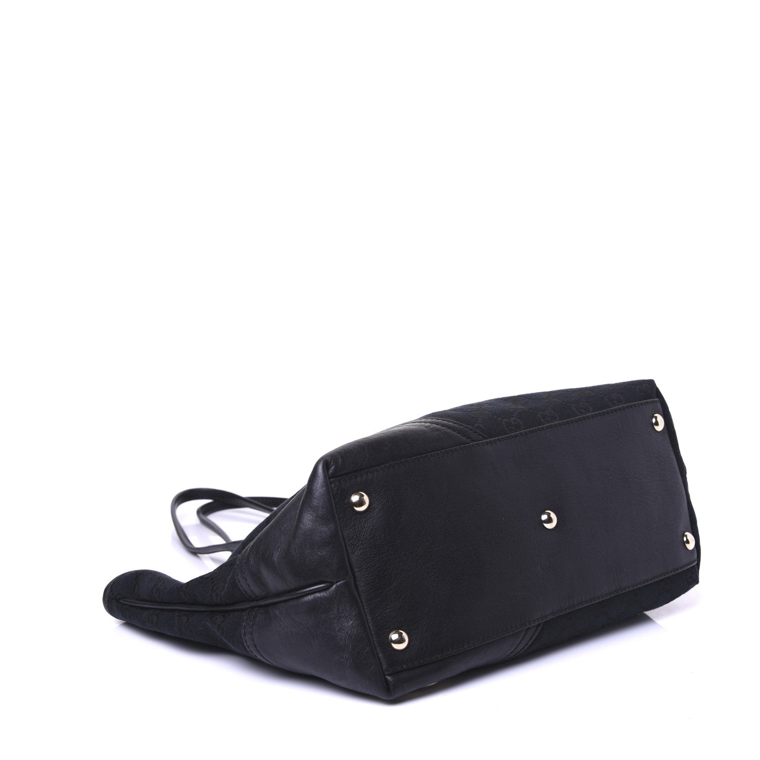 Gucci Monogram Medium New Britt Tote Black 4 of 9