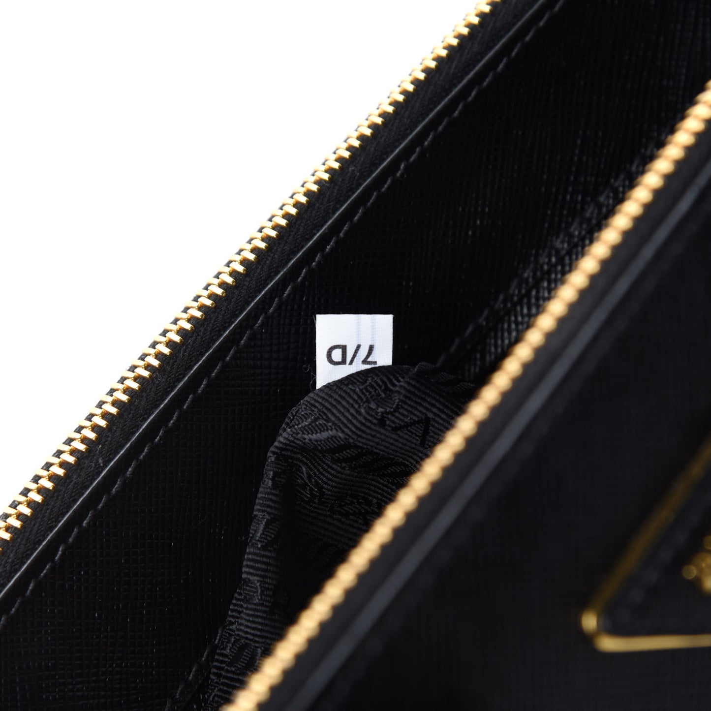 Saffiano Lux Mini Galleria Double Zip Tote Black
