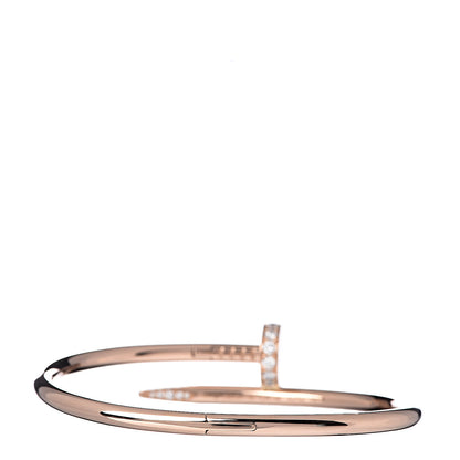 Cartier 18K Pink Gold Diamond Juste Un Clou Bracelet 16 3 of 4
