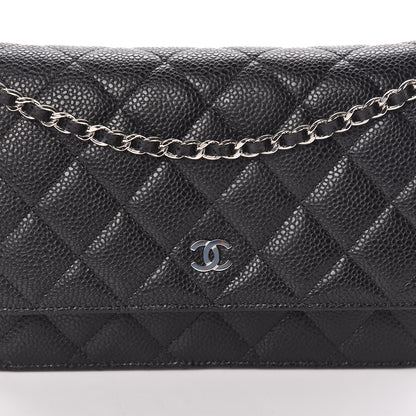 Chanel Caviar Quilted Wallet On Chain WOC Black 11 of 11