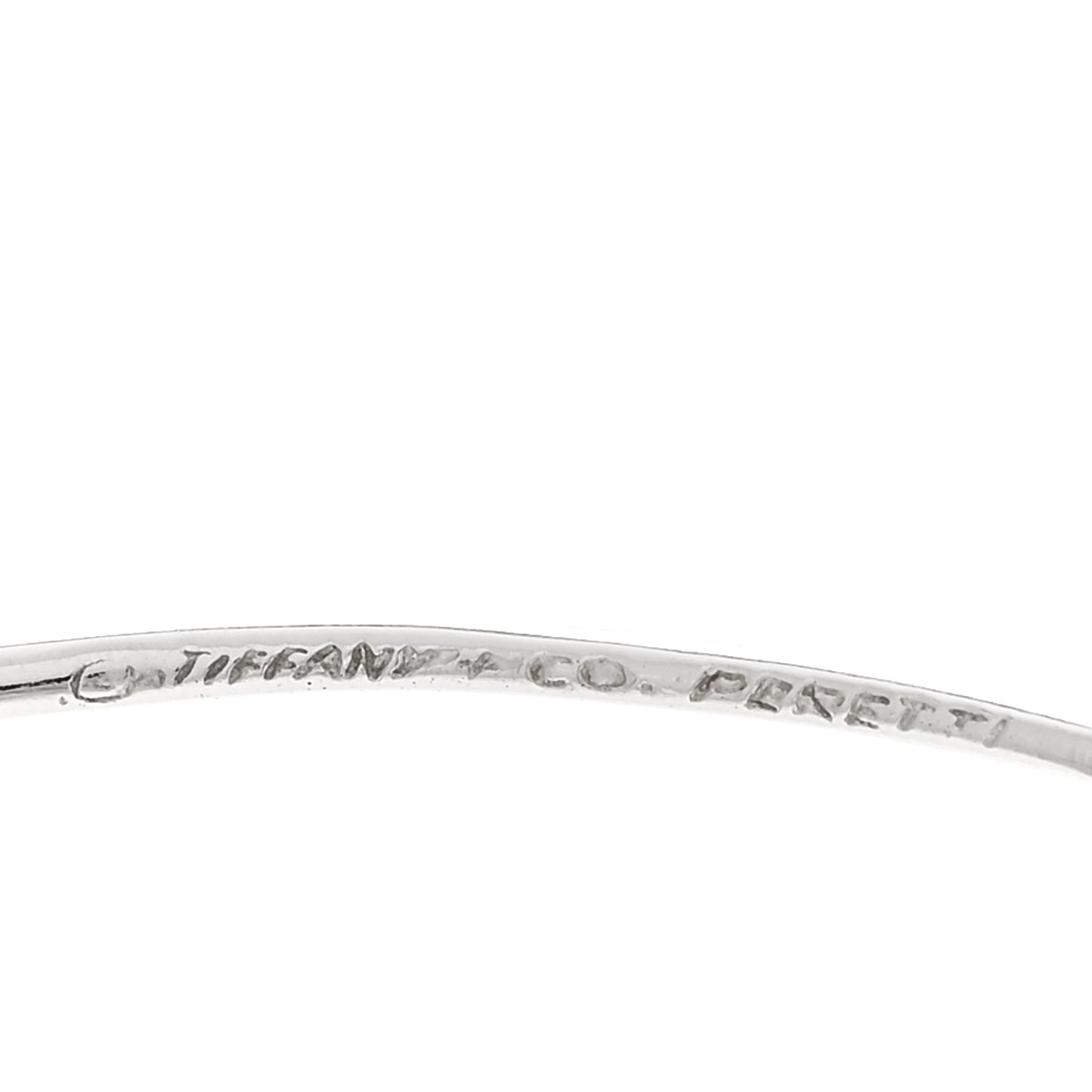 Sterling Silver Large Elsa Peretti Open Heart Hoop Earrings