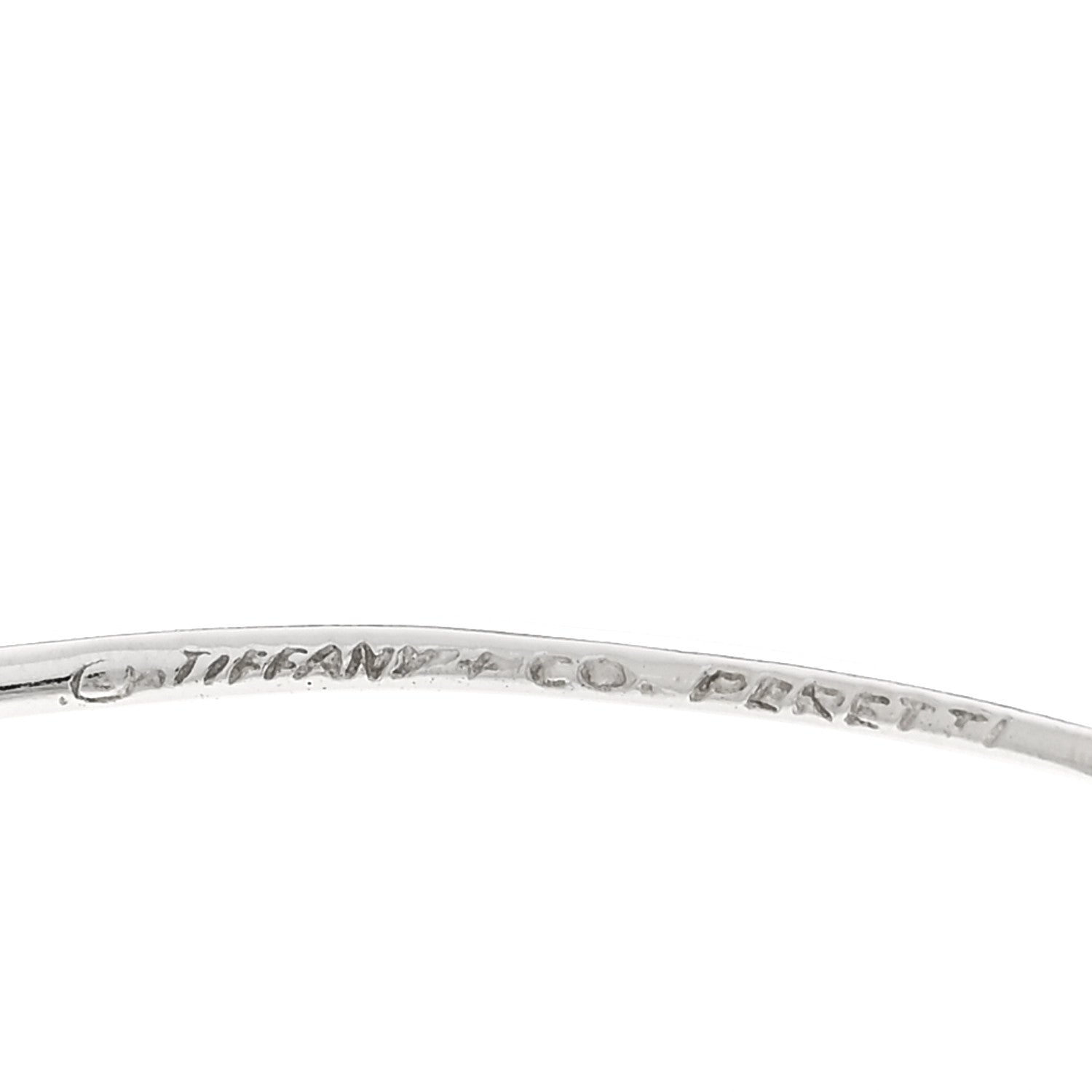 Tiffany Sterling Silver Large Elsa Peretti Open Heart Hoop Earrings 4 of 4