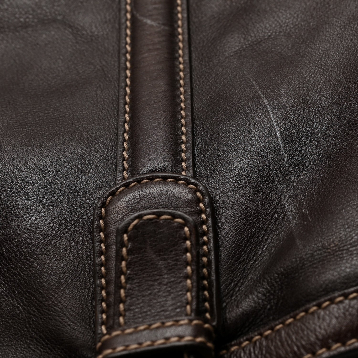 Gucci Calfskin Large Britt Shoulder Bag Dark Brown 11 of 12
