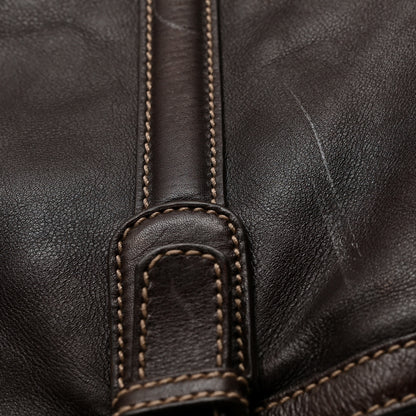 Gucci Calfskin Large Britt Shoulder Bag Dark Brown 11 of 12