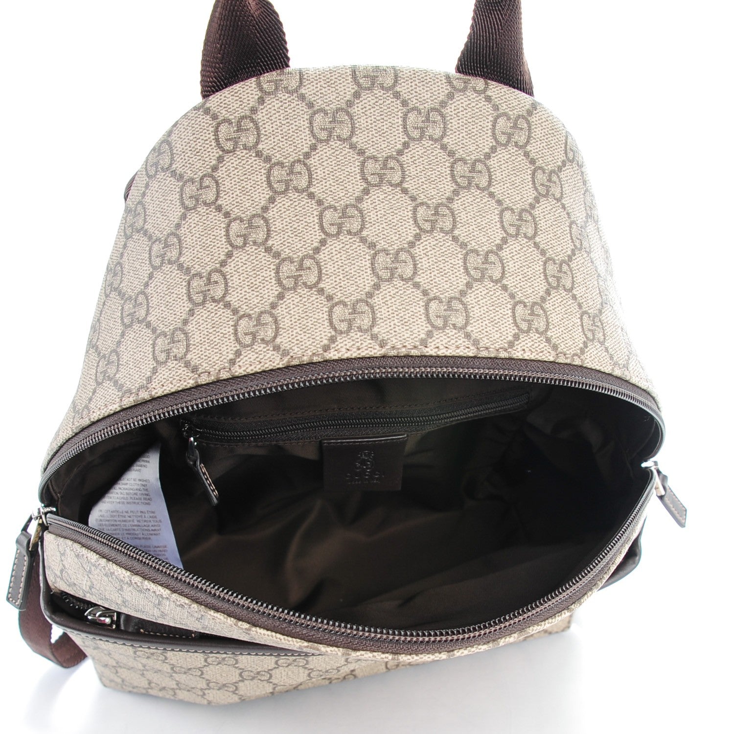 Gucci GG Supreme Monogram Margaux Calfskin Childrens Day Backpack Beige Ebony Cocoa Dark Chocolate 5 of 7