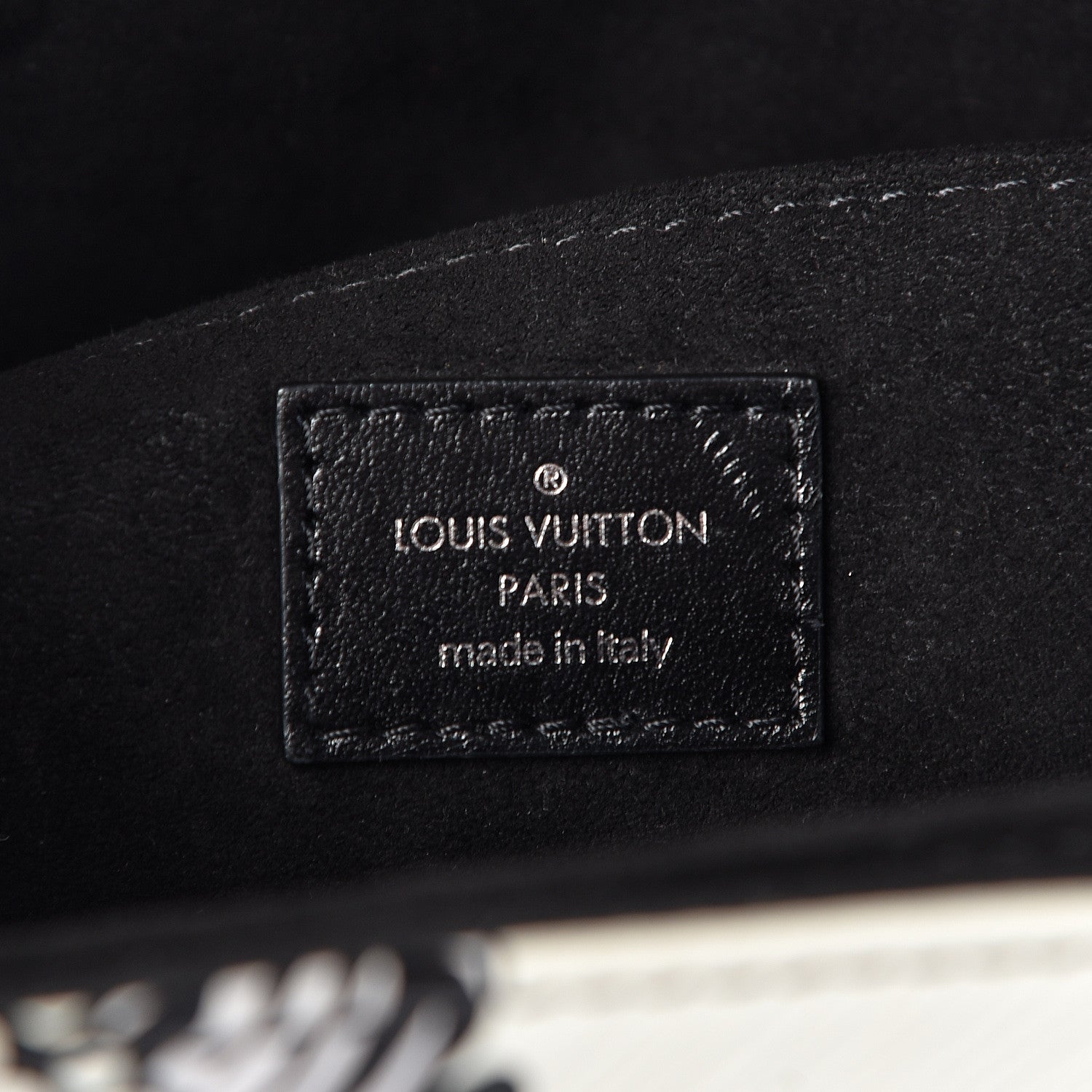 Louis Vuitton Epi Monogram Floral Pochette Metis Black White 6 of 10