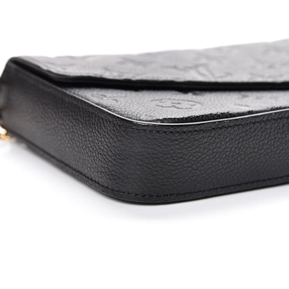 Louis Vuitton Empreinte Pochette Felicie Chain Wallet Black 7 of 11