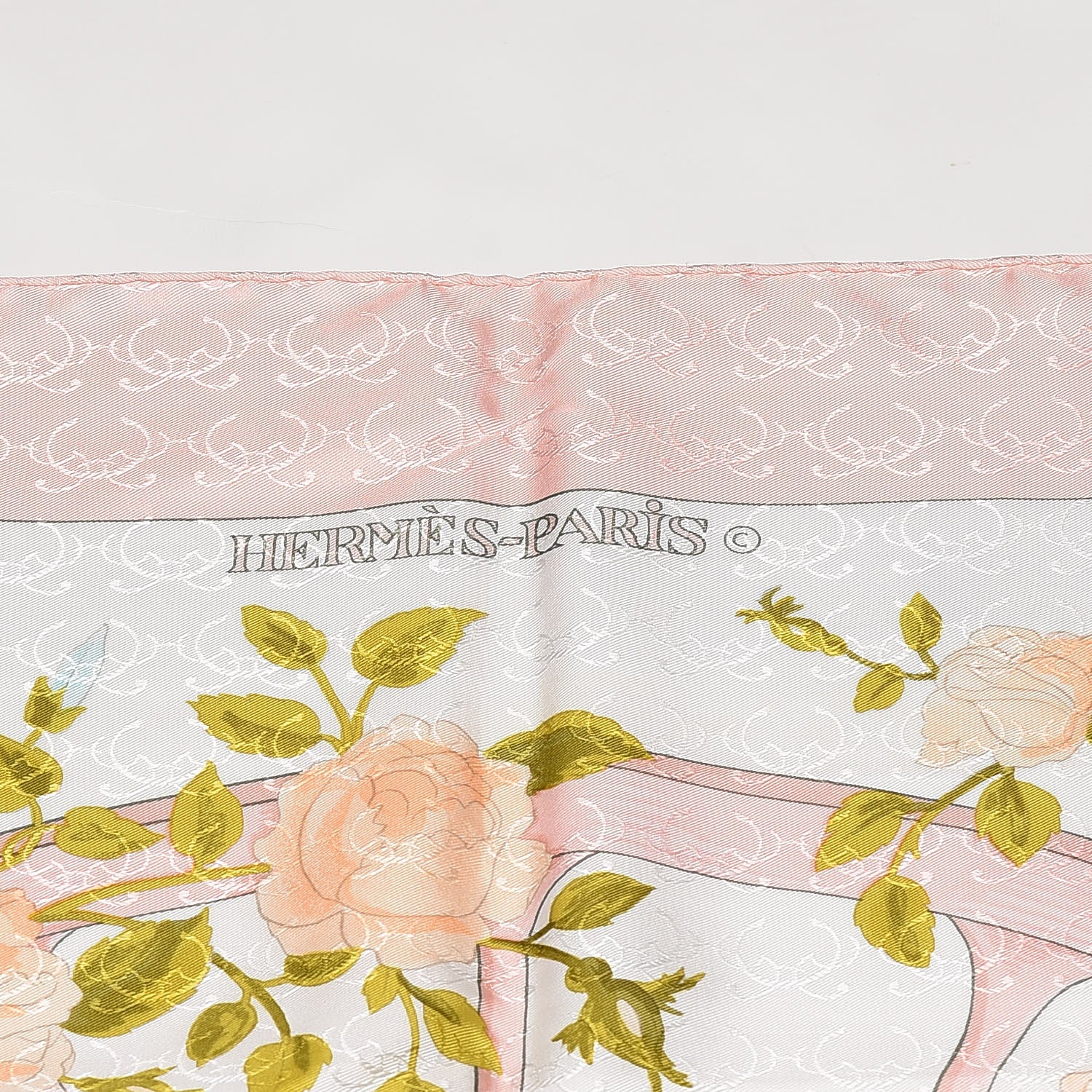 Hermes Jacquard Silk Romantique Scarf 90 3 of 6