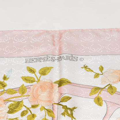 Hermes Jacquard Silk Romantique Scarf 90 3 of 6