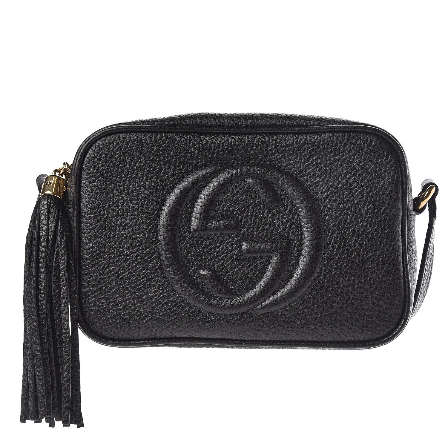 Gucci Pebbled Calfskin Mini Soho Disco Bag Black 1 of 11