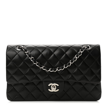 Chanel Lambskin Quilted Medium Double Flap Black 1 of 11
