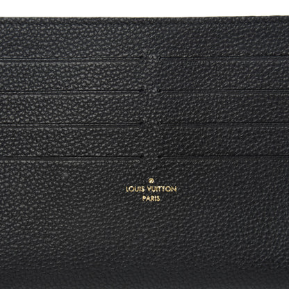 Louis Vuitton Calfskin Felicie Chain Wallet Card Holder Insert Black 6 of 6