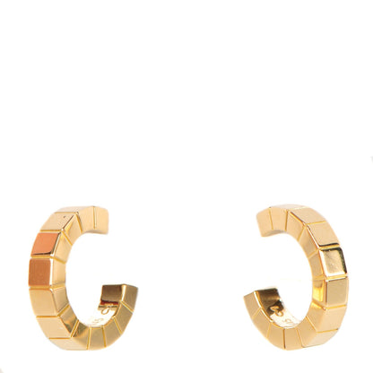 Cartier 18K Yellow Gold Laniere Hoop Earrings 1 of 9