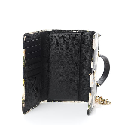 Dolce & Gabbana Dauphine Tulip Print Mini Von Bag Black 4 of 9