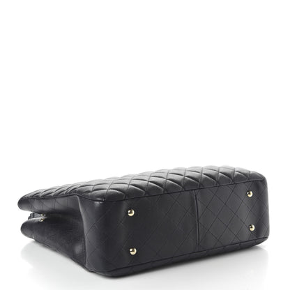 Chanel Caviar Quilted Large CC Shopping Tote Navy 4 of 10