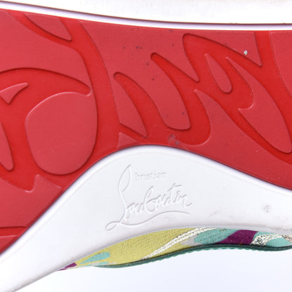 Christian Louboutin Calfskin Patent Seava Sneakers 37 Multi 12 of 14