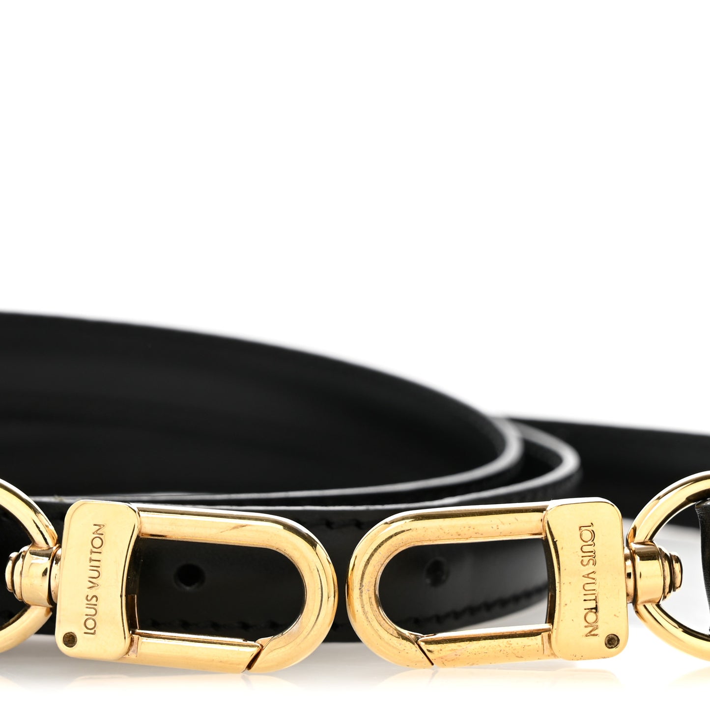 Calfskin 12mm Adjustable Shoulder Strap Black
