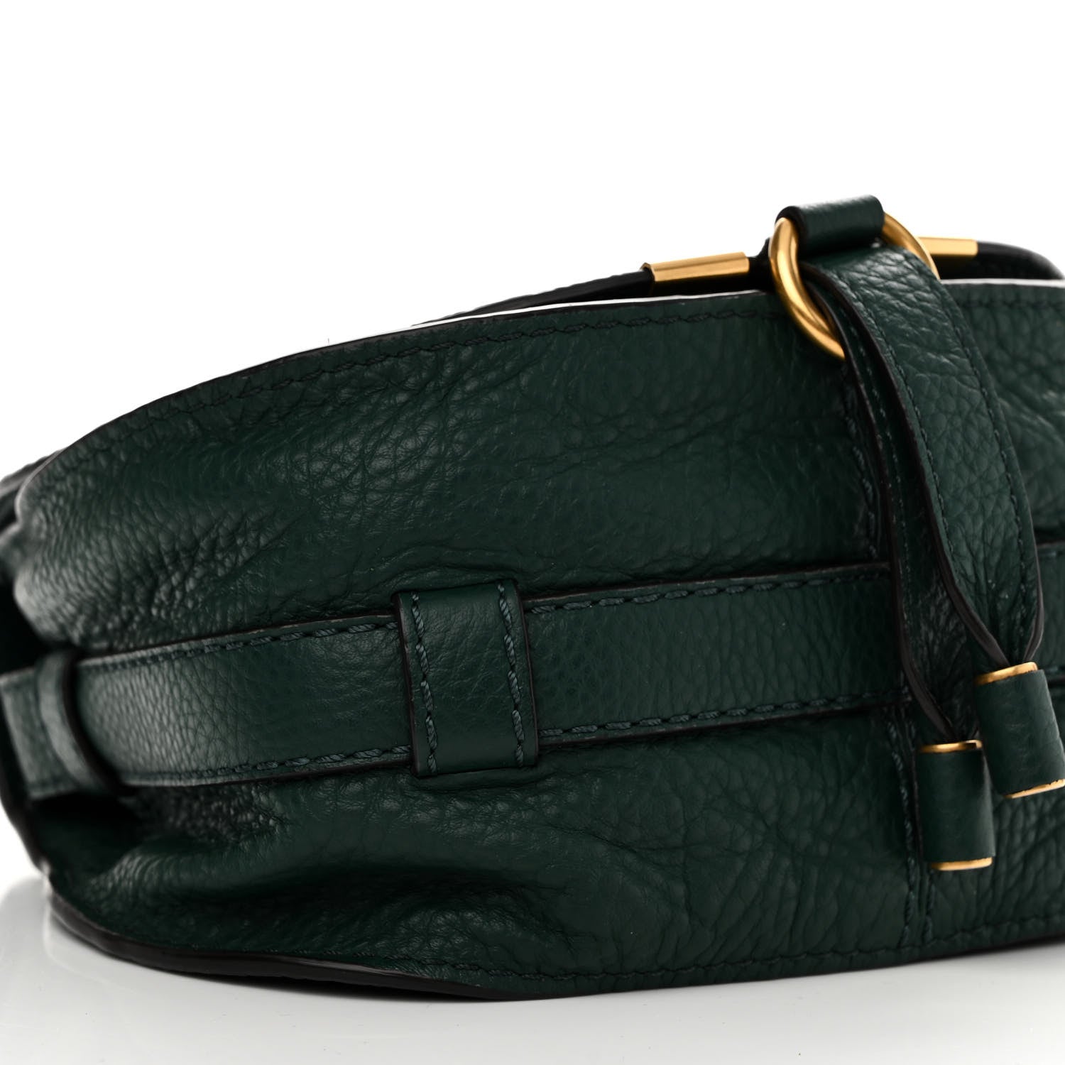 Chloe Calfskin Mini Marcie Round Crossbody Bag Rainforest 9 of 14