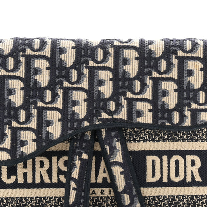 Christian Dior Oblique Slim Saddle Pouch Blue 8 of 11