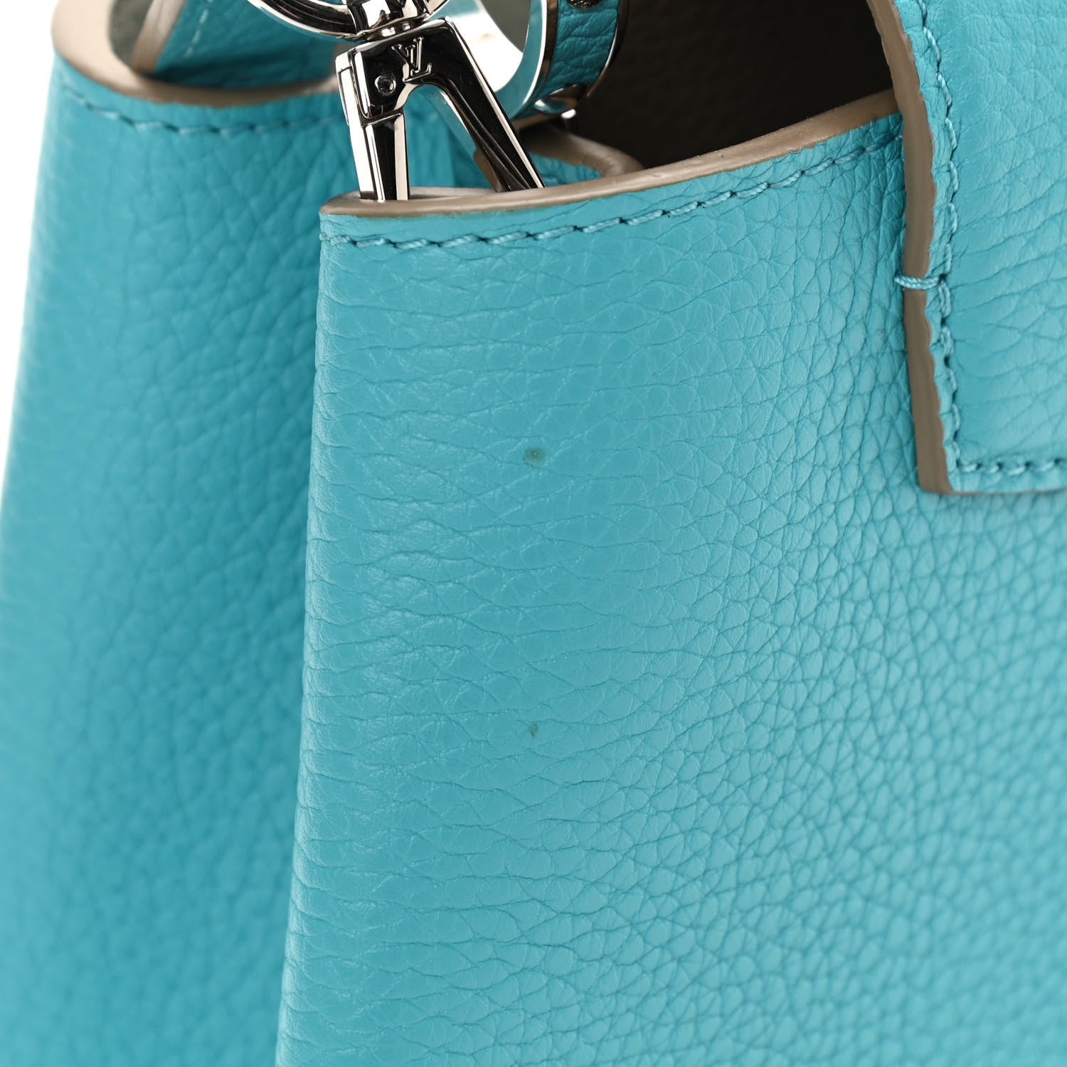 Louis Vuitton Taurillon Capucines BB Turquoise 14 of 14