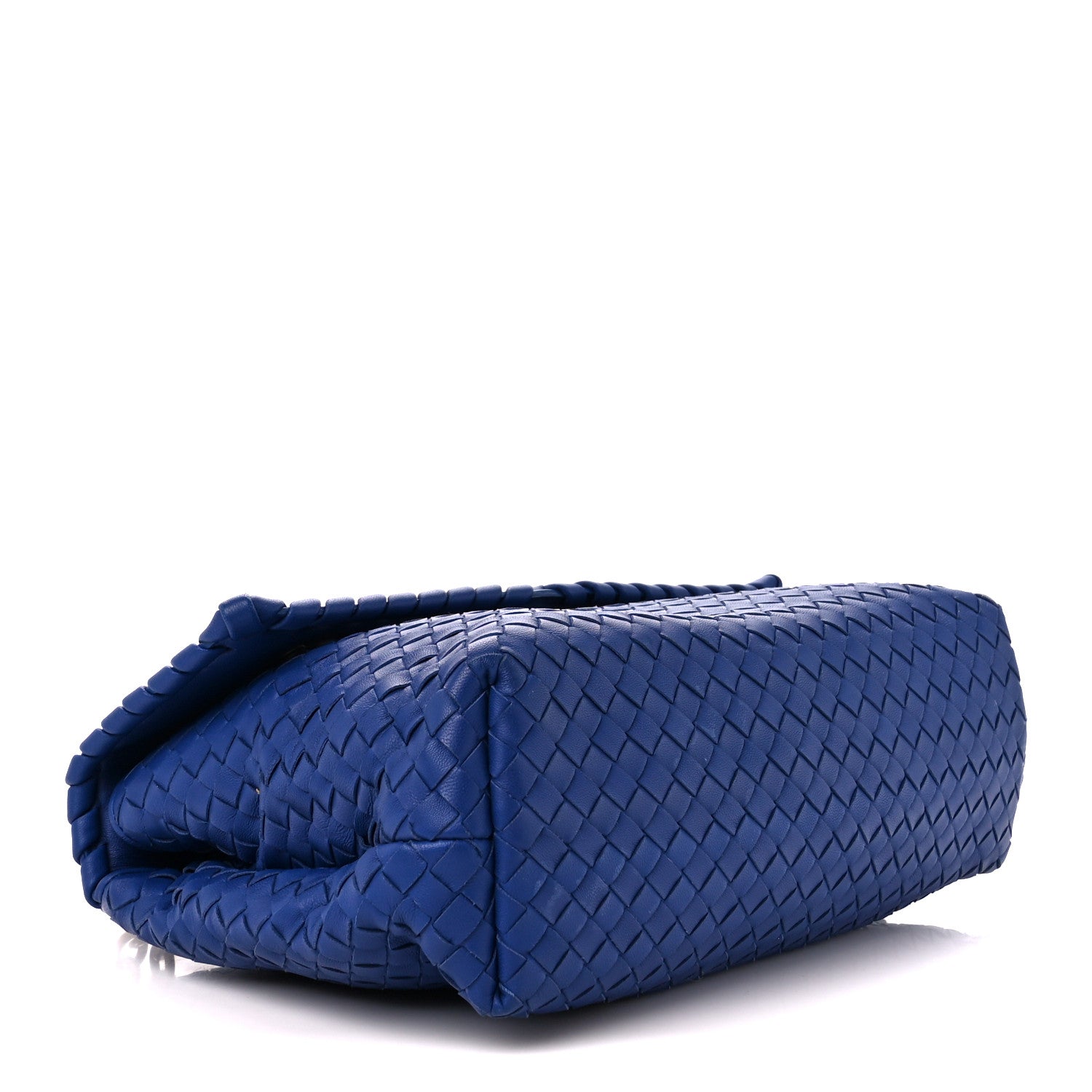 Bottega Veneta Nappa Intrecciato Olimpia Shoulder Bag Cobalt 4 of 12
