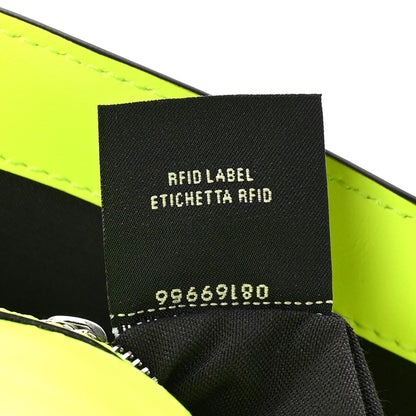 Fendi X MARC JACOBS Nappa FF 1974 Embossed Baguette Yellow Fluo 6 of 12