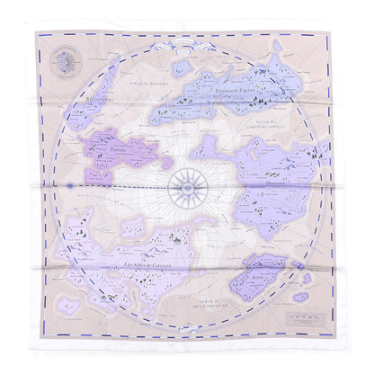 Hermes Silk Planisphere d'un Monde Equestre Shawl 140 1 of 5