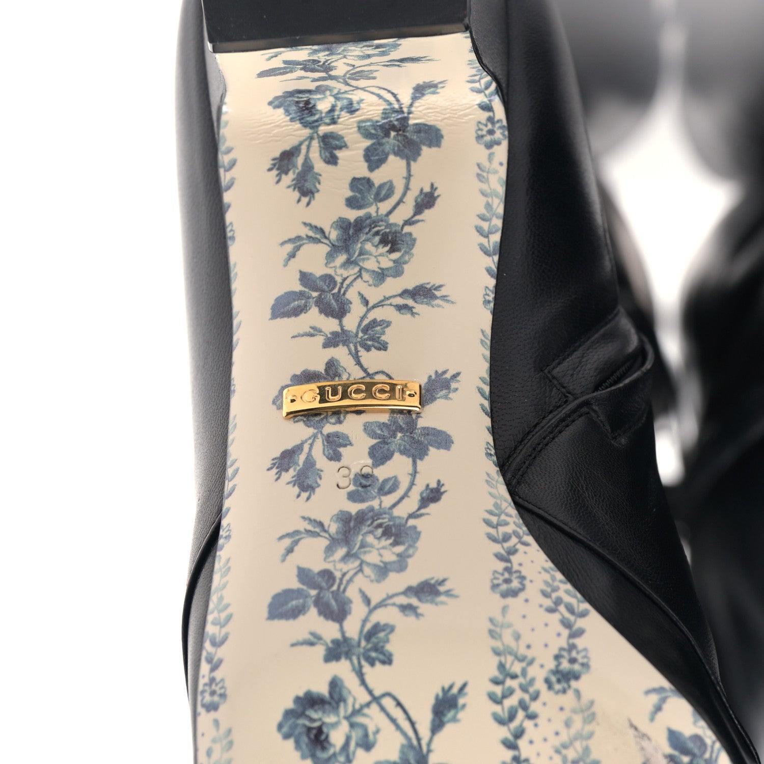 Gucci Malaga Kid GG Victoire 55mm Boots 39 Black 6 of 8
