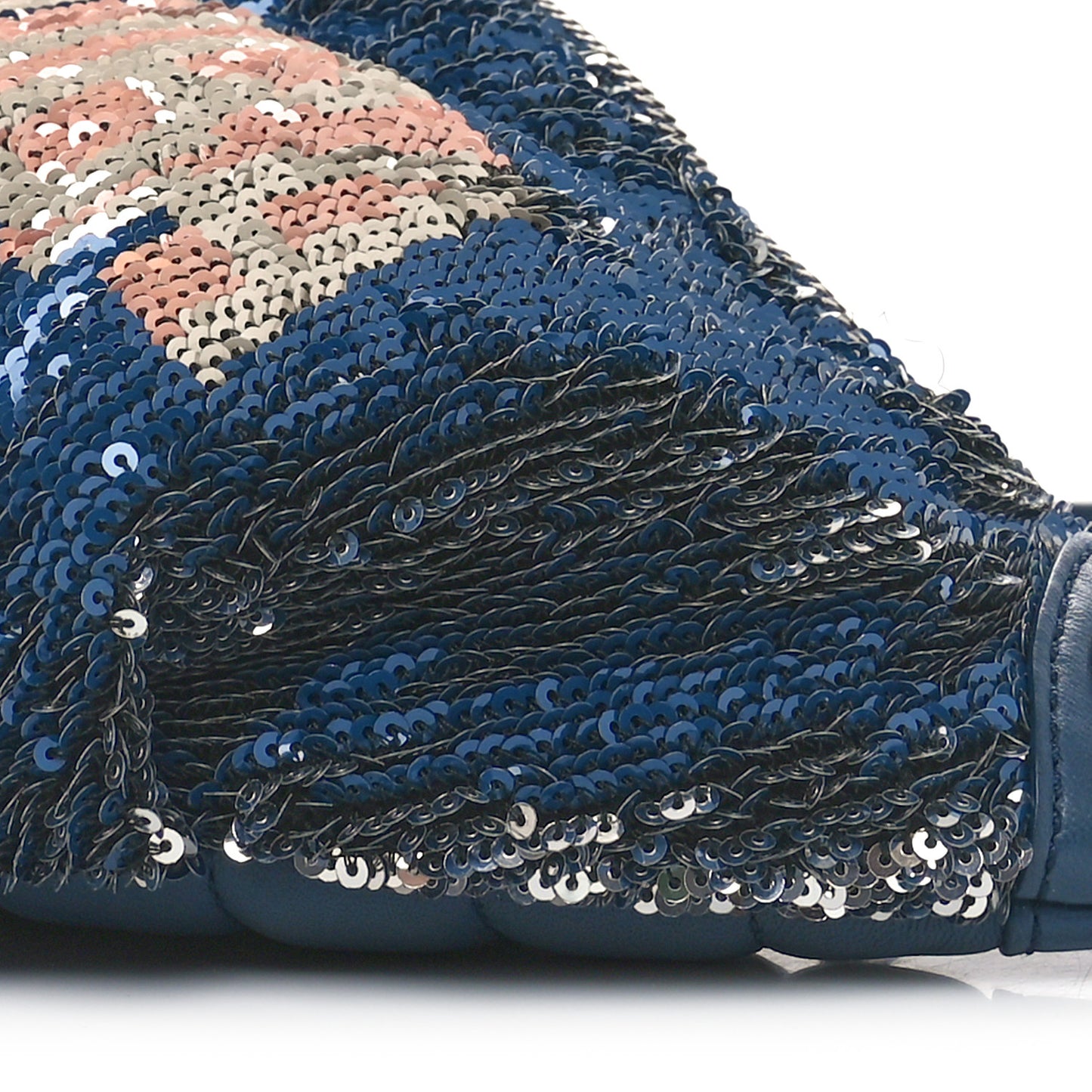 Sequin Coco Cuba Waist Bag Fanny Pack Blue Pink