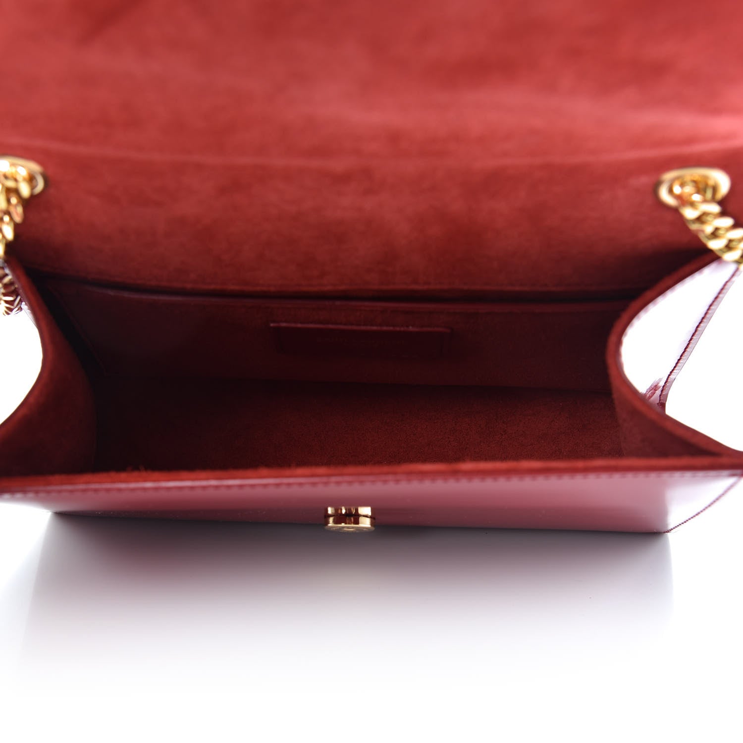 Saint Laurent Patent Small Monogram Kate Satchel Red 5 of 9