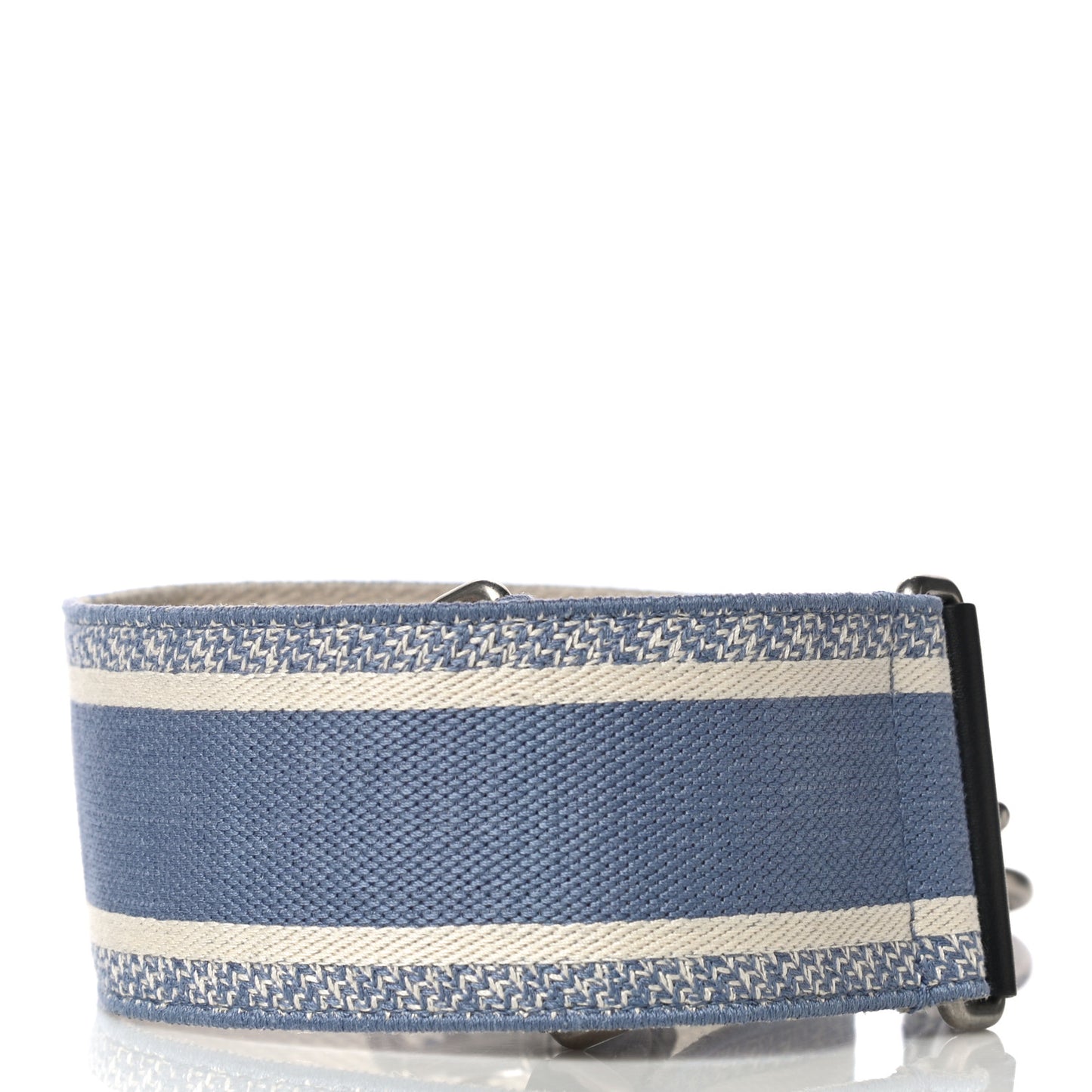 Canvas Embroidered Shoulder Strap Light Blue