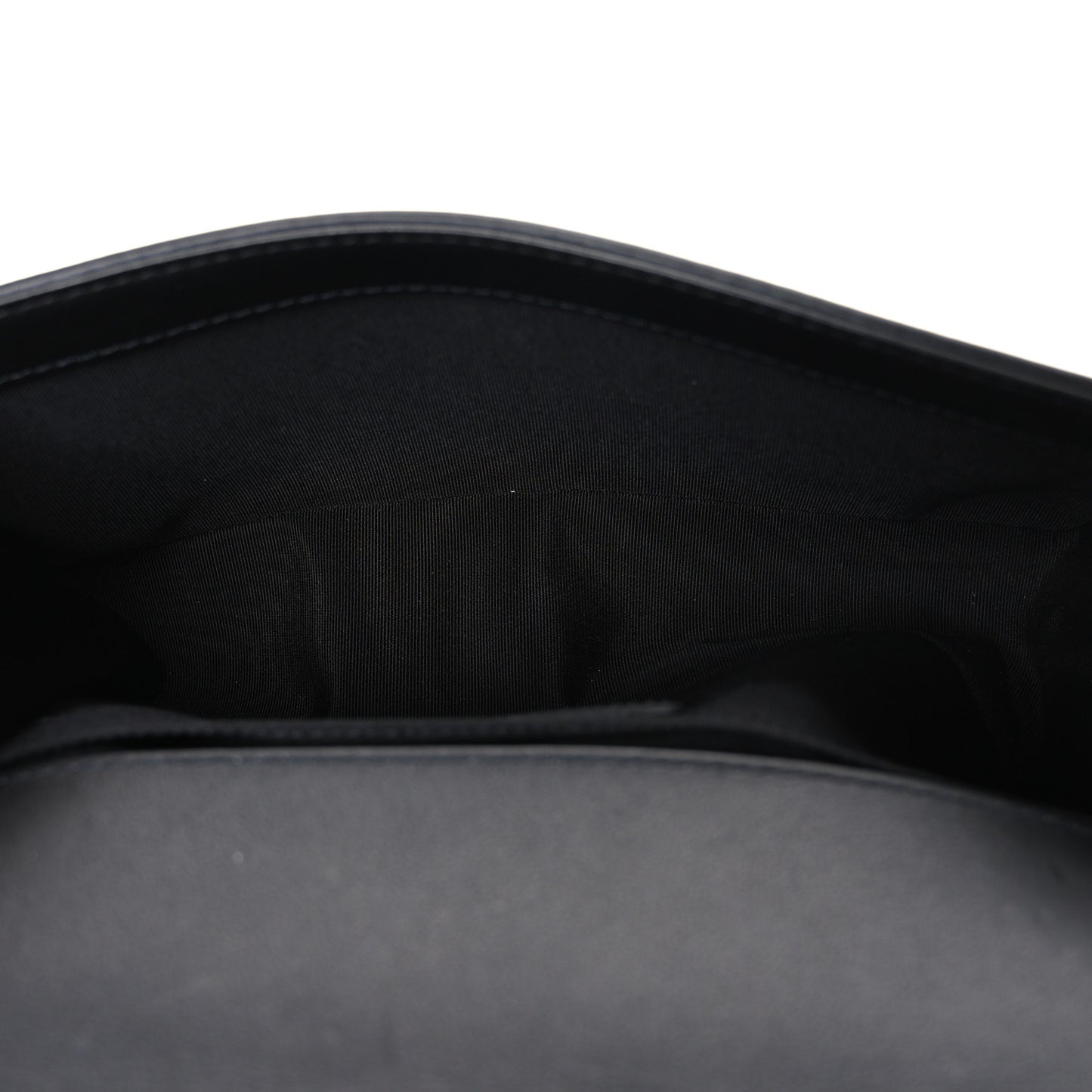 Calfskin Quilted Medium Boy Top Handle Flap Black