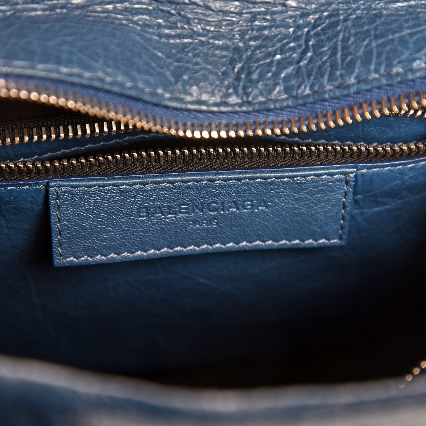 Agneau XS Bazar Shopper Tote Bleu Profond