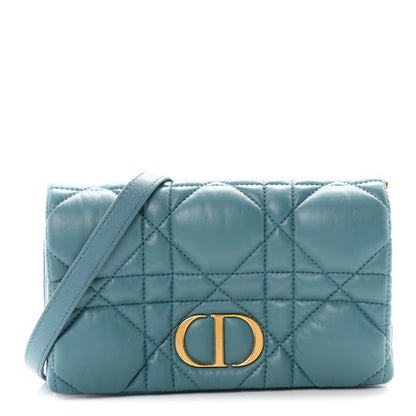Christian Dior Calfskin Macrocannage Mini Caro Bag Horizon Blue 1 of 10