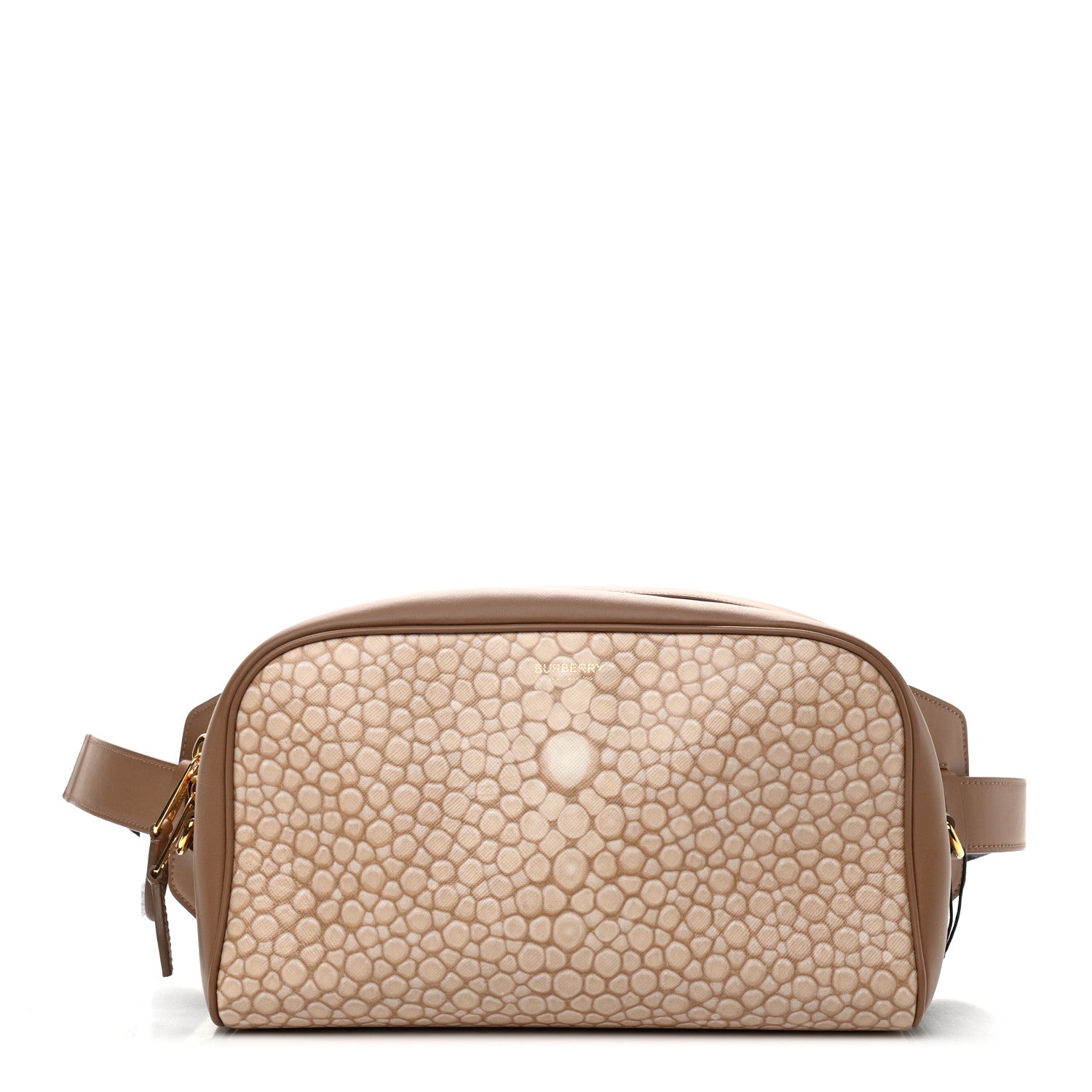 Burberry Calfskin Stingray Print Cube Bumbag Light Sand 1 of 10