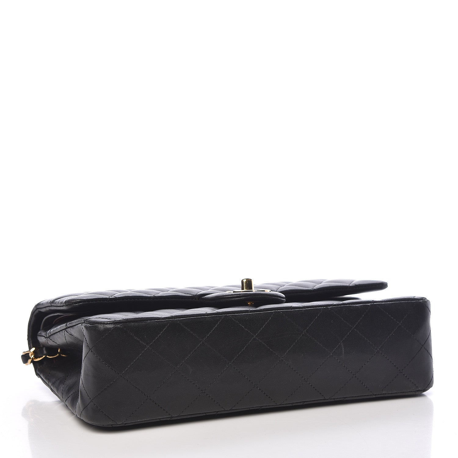 Chanel Lambskin Quilted Medium Double Flap Black 4 of 11