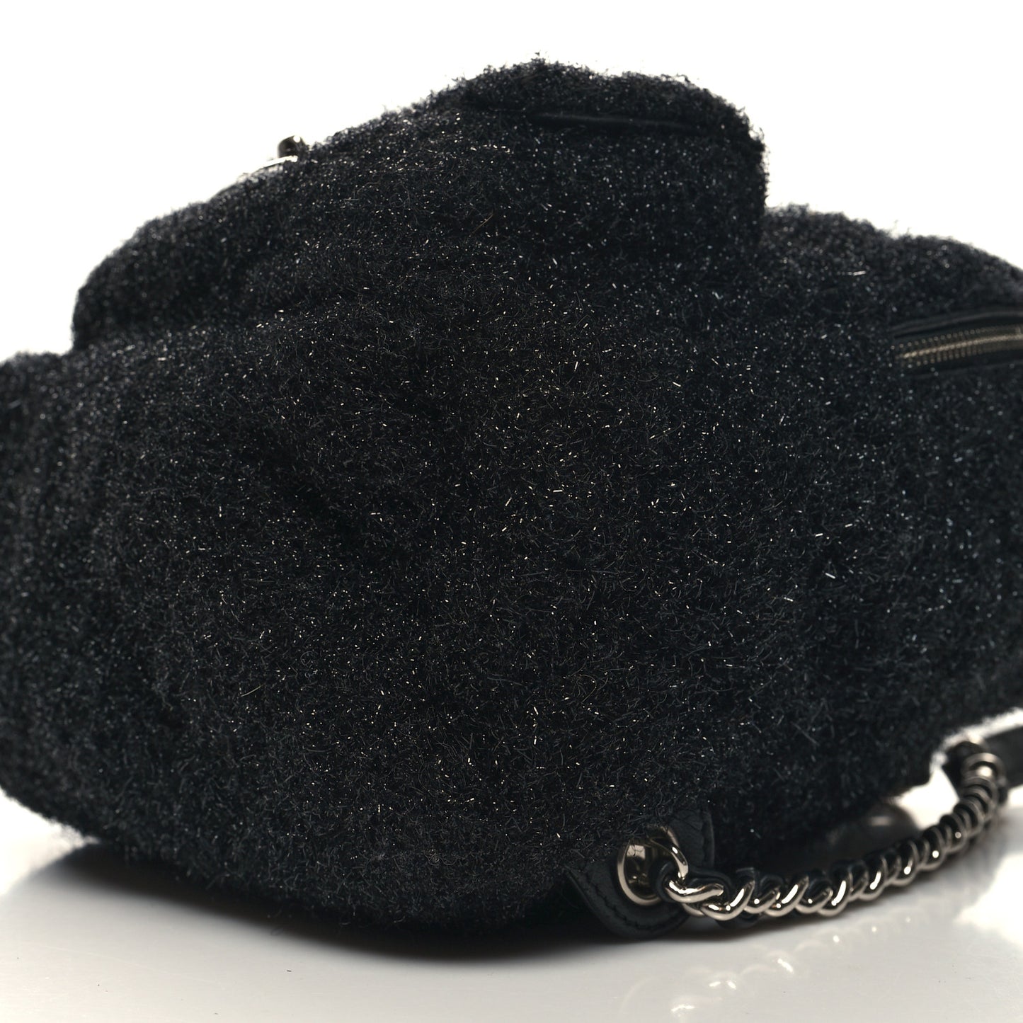 Lurex Knit Mini Pluto Glitter Backpack Black