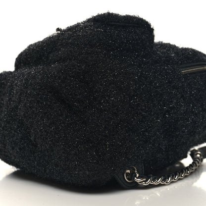 Chanel Lurex Knit Mini Pluto Glitter Backpack Black 10 of 10