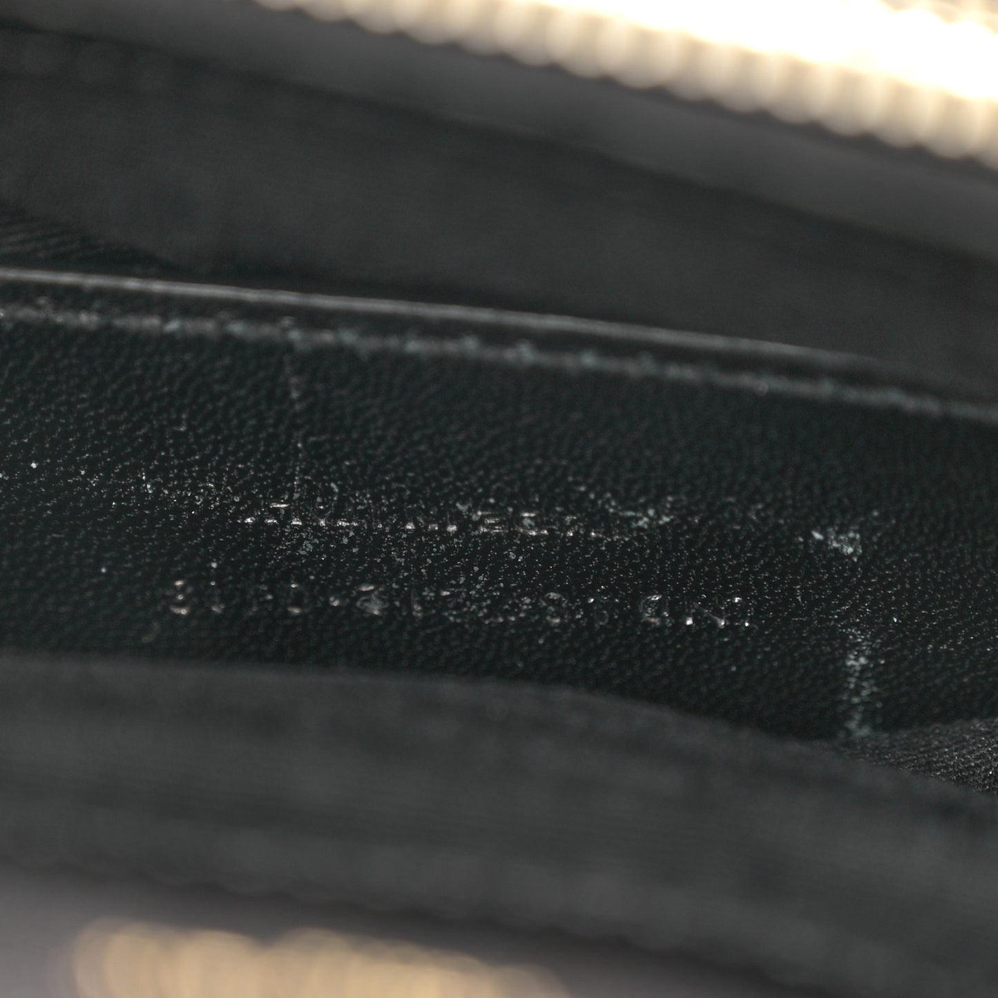Sheepskin Matelasse Chevron Monogram Large College Satchel Black Tulip