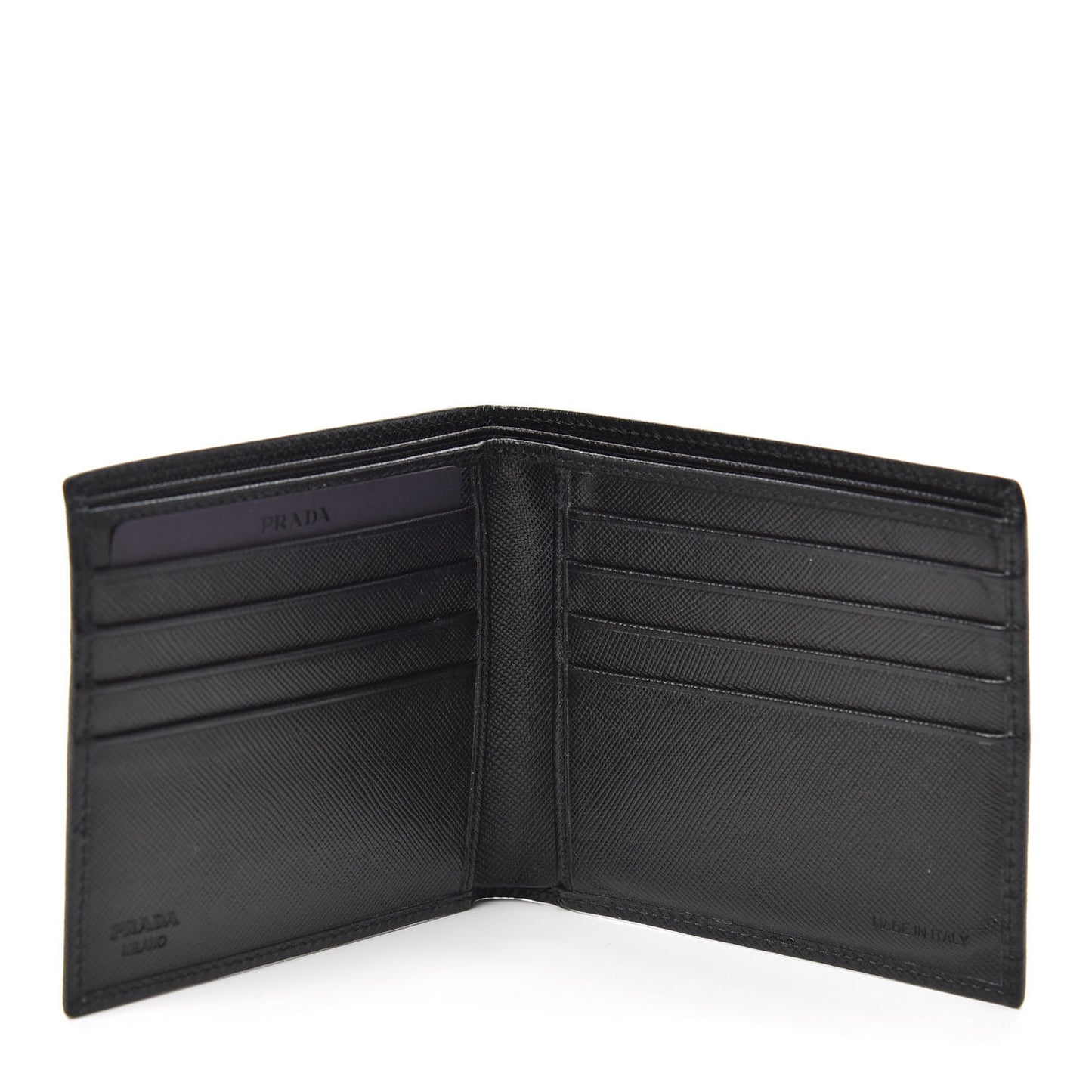 Saffiano Bi-Fold Wallet Black