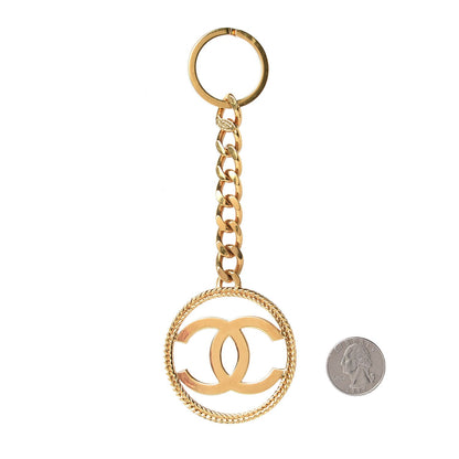 Chanel CC Key Chain Gold 2 of 3