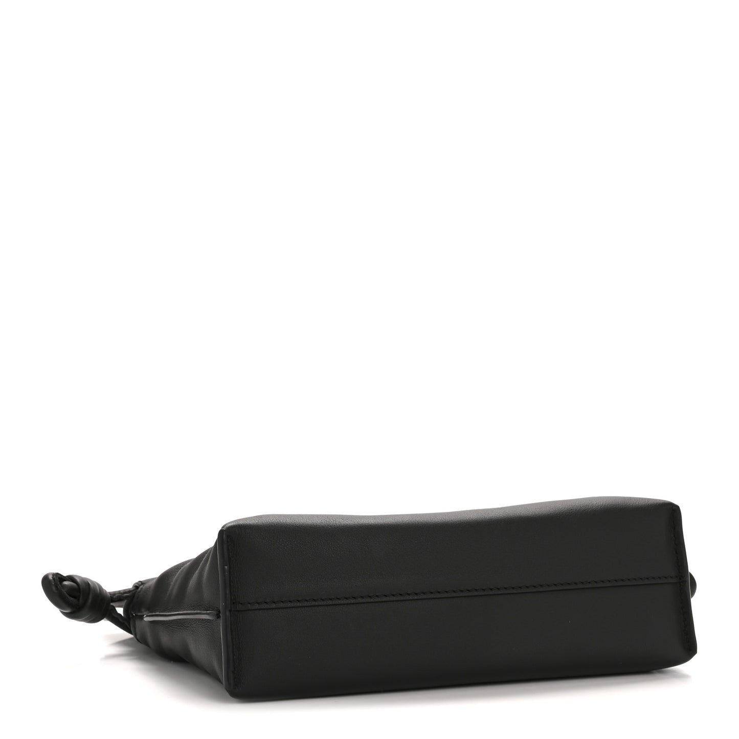 Calfskin Mini Flamenco Knot Clutch Black
