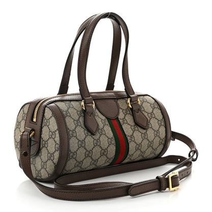 Gucci GG Supreme Monogram Web Small Ophidia Boston Bag Beige New Acero 3 of 11