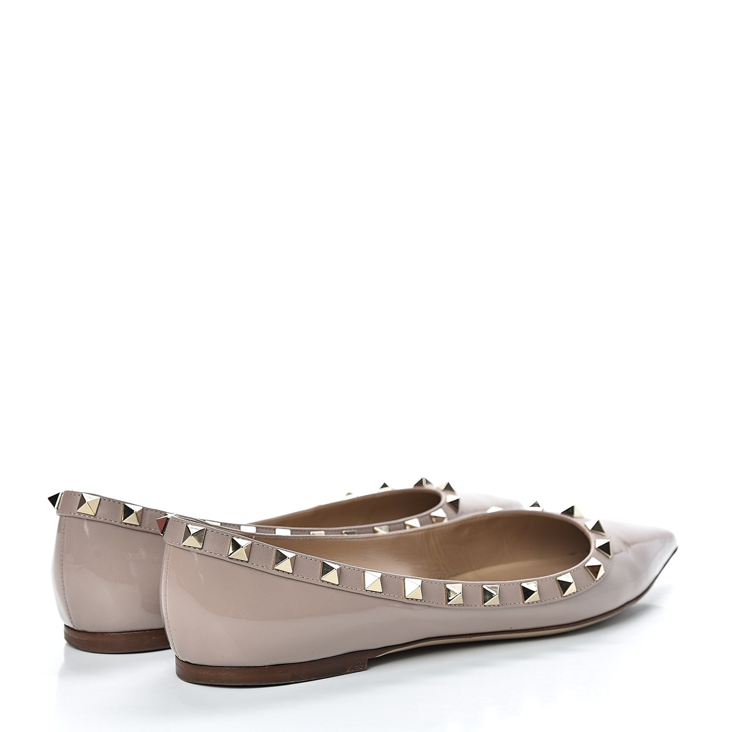 Patent Rockstud Ballerina Flats 39 Poudre